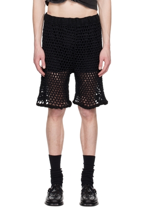PONDER.ER Black Elasticized Shorts