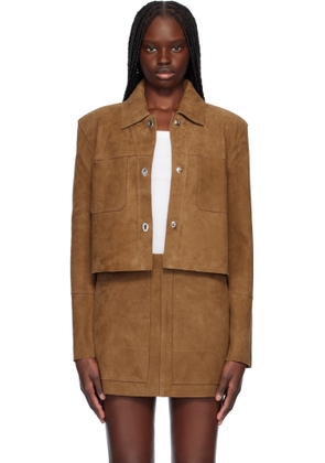Stand Studio Tan Luz Suede Jacket