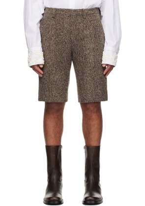 Dries Van Noten Multicolor Tailored Wool Shorts