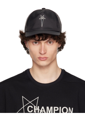 Rick Owens Black Champion Edition Baseball Cap