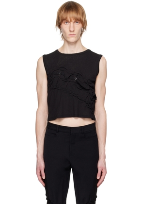 PONDER.ER Black Twisted Tank Top