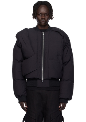 HELIOT EMIL Black Altair Bomber Jacket