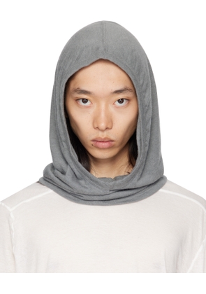 Rick Owens Gray Concordians Knit Hood