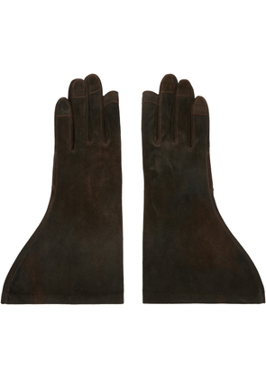 Rick Owens Indigo Concordians Gleam Gloves