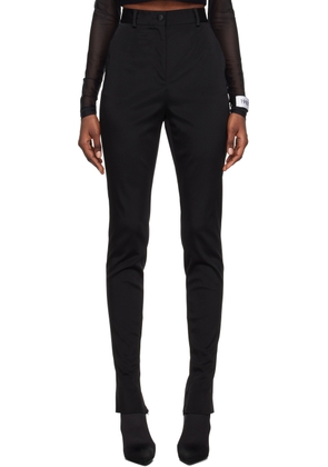 Dolce&Gabbana Black Kim Kardashian Edition Creased Trousers