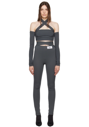 Dolce&Gabbana Gray Kim Kardashian Edition Leggings