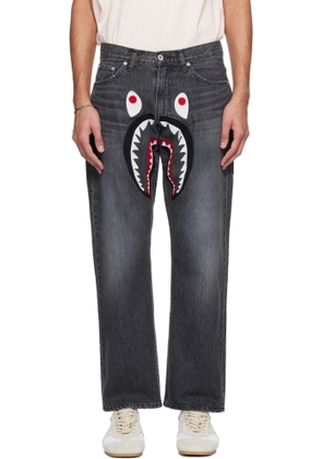 BAPE Black Shark Loose Fit 13 oz Jeans
