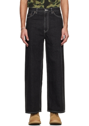 BAPE Black Champion Logo 12 oz Jeans