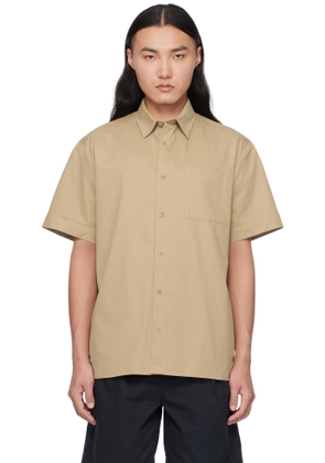 A.P.C. Beige Ross Short-Sleeve Shirt