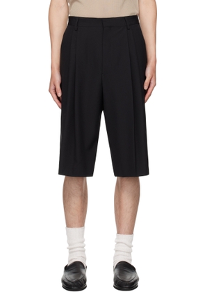 Dries Van Noten Black Wool Shorts