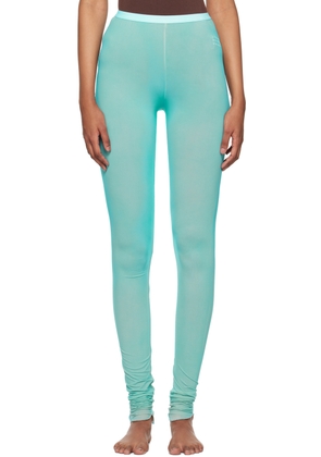 MM6 Maison Margiela Blue Faded Leggings