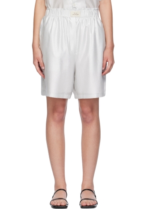 Silk Laundry Silver Boxer Shorts