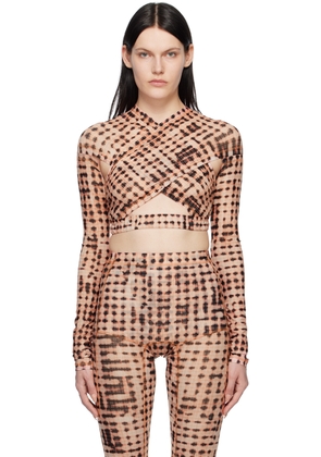 KNWLS SSENSE Exclusive Pink Anti Cross Over Blouse