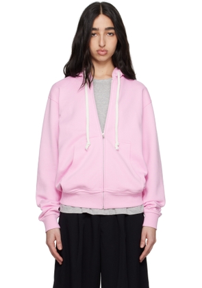 Comme des Garçons Shirt Pink Zip Hoodie