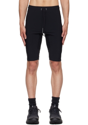 On Black Race Tights Half Shorts