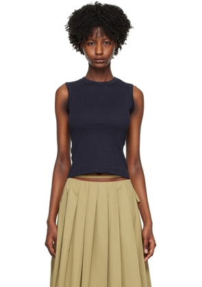 FLORE FLORE Navy Esme Tank Top