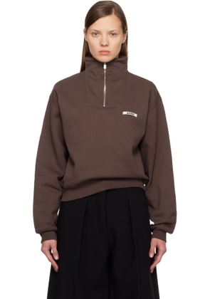 JACQUEMUS Brown 'Le Camionneur Gros Grain' Sweatshirt