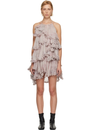 Collina Strada Pink Forget-Me-Not Minidress