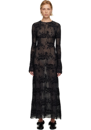 Collina Strada Black Yuri Midi Dress