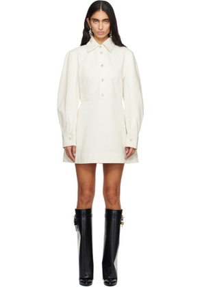 Givenchy White Cocoon Denim Minidress