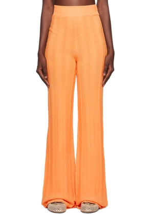 REMAIN Birger Christensen Orange Straight Pants