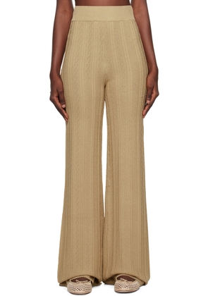 REMAIN Birger Christensen Brown Straight Pants