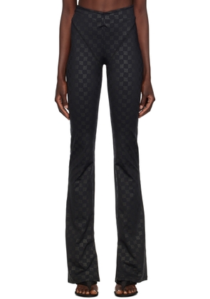 MISBHV Black Monogram Trousers
