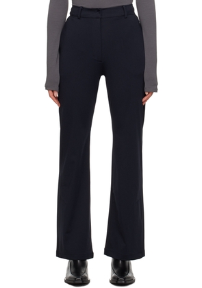 Youth Navy Side-Slit Trousers