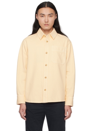 A.P.C. Beige Basile Brodée Poitrine Overshirt