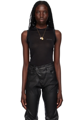 Liza Keane SSENSE Exclusive Black Rider Tank Top