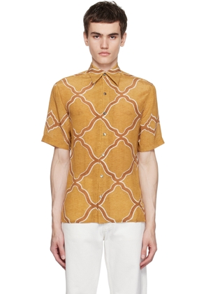 73 LONDON Yellow Printed Shirt