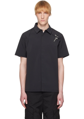 HELIOT EMIL Black Purulence Technical Shirt