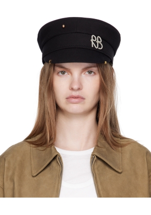 Ruslan Baginskiy Black Pierced Baker Boy Cap