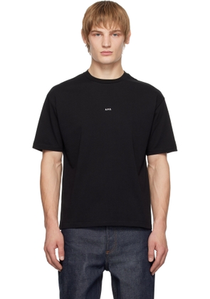 A.P.C. Black Boxy Micro Logo T-shirt