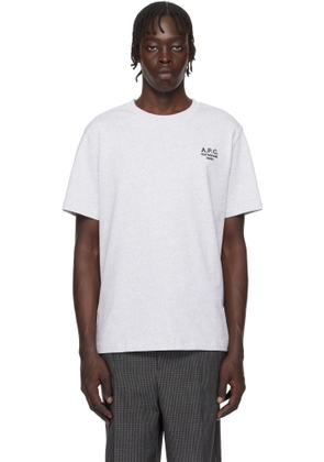 A.P.C. Gray Standard 'Rue Madame' T-shirt
