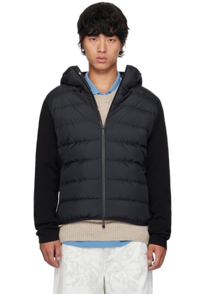 Moncler Black Paneled Down Jacket