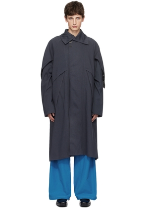 Kiko Kostadinov Gray Ovid Coat