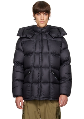 Moncler Navy Quilted Down Jacket