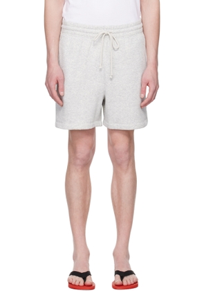 SKIMS Gray Fleece Lounge Relaxed Shorts