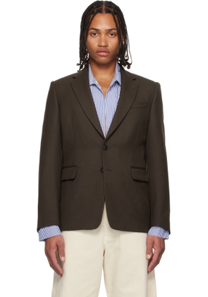 Dries Van Noten Brown Wool Blazer
