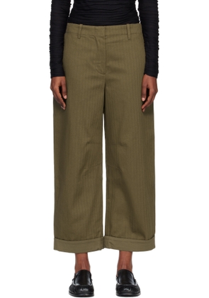 Proenza Schouler Brown Proenza Schouler White Label Dori Trousers