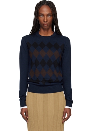 Proenza Schouler Navy Vivian Sweater