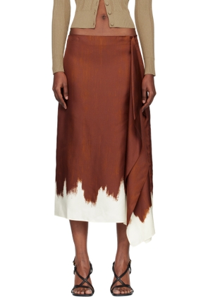 Proenza Schouler Brown Amery Midi Skirt