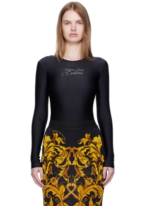 Versace Jeans Couture Black Logo Bodysuit