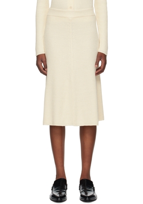 Joseph Beige Flared Midi Skirt