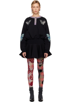 Chopova Lowena Black Quimby Midi Dress