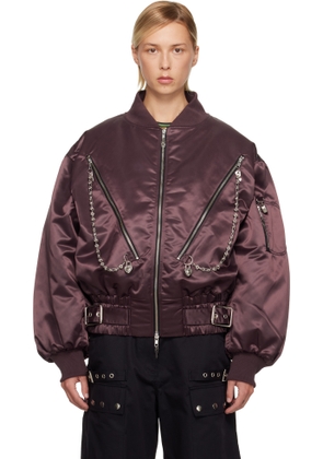 Chopova Lowena Brown Helter Bomber Jacket