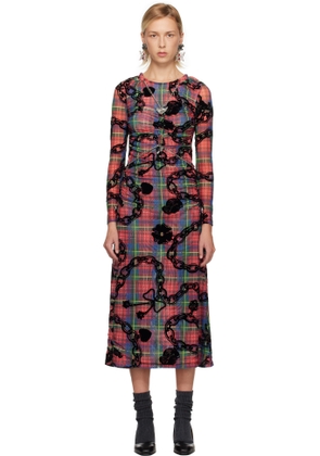 Chopova Lowena Multicolor Sonicscape Mesh Midi Dress