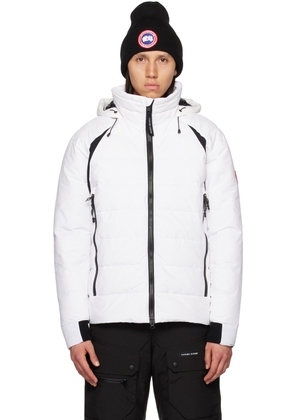 Canada Goose White Hybridge Base Down Jacket