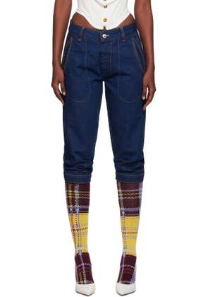 Vivienne Westwood Blue Casa Breeches Jeans